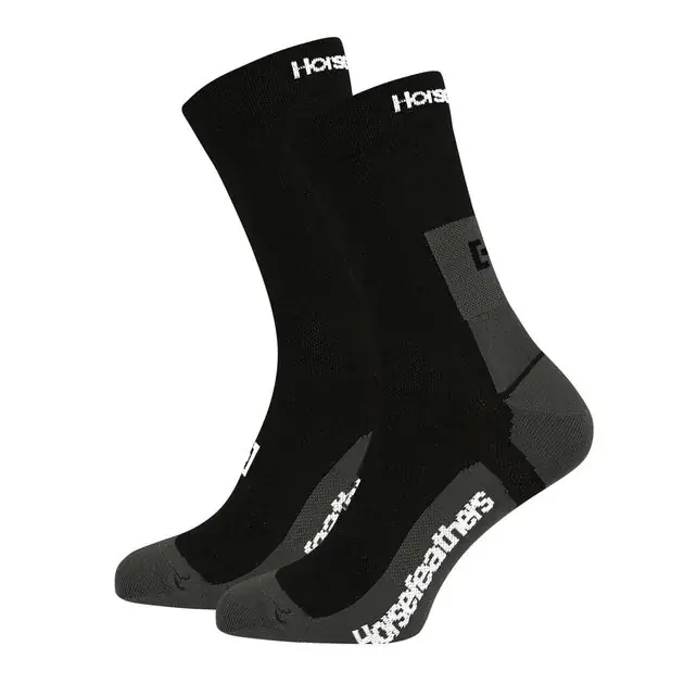 Finální Výprodej Horsefeathers bike ponožky Cadence Long 8–10 černá
