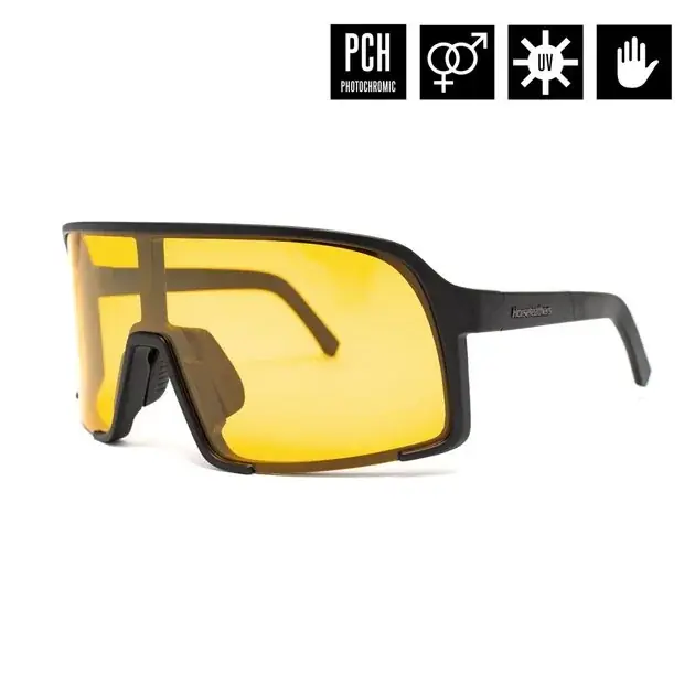 Ověřený Horsefeathers Magnum Photochromic Sunglasses UNI černá/žlutá
