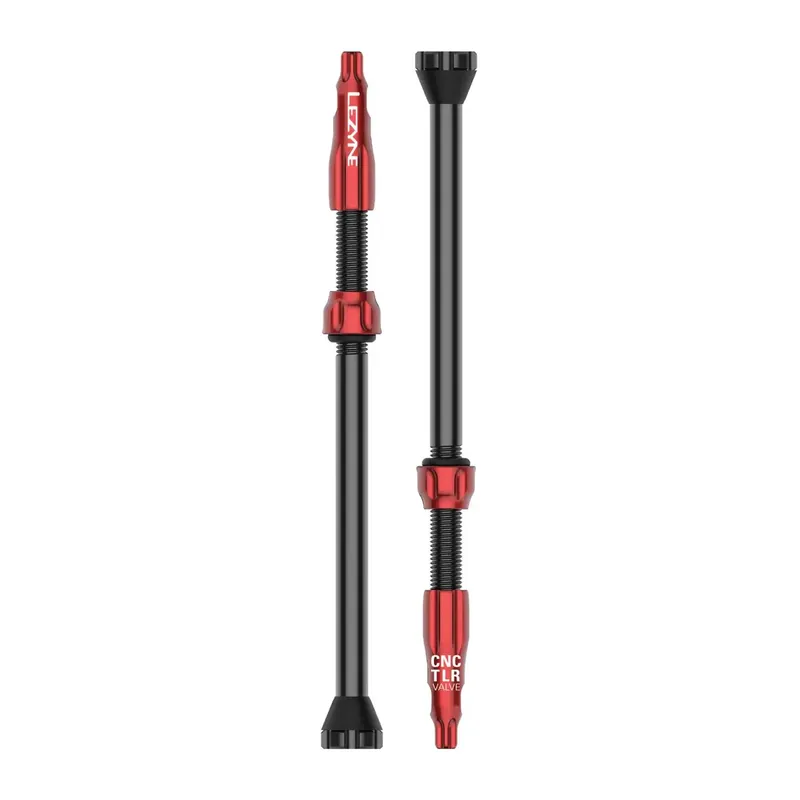 Lezyne CNC TLR VALVE černá/červená Vysoce Kvalitní