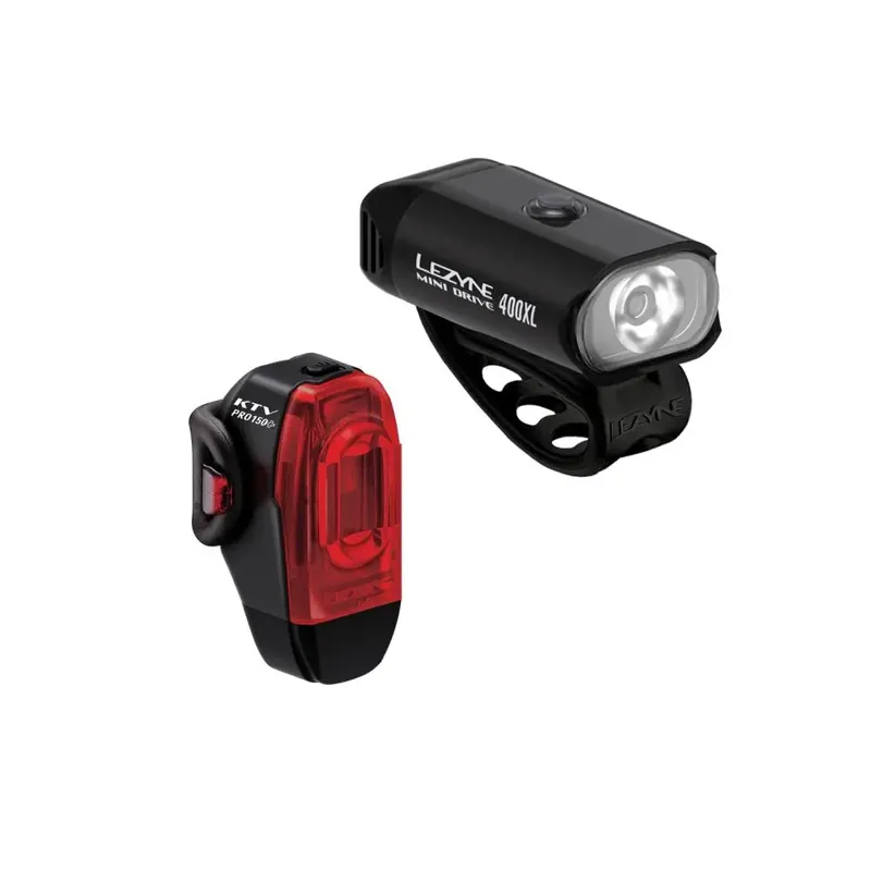 Lezyne MINI DRIVE 400XL / KTV DRIVE PRO+ PAIR černá/červená Nejlepší Cena