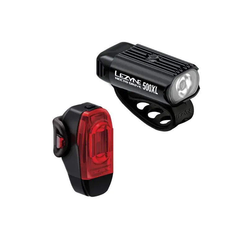 Lezyne HECTO DRIVE 500XL / KTV DRIVE+ PAIR černá/červená Speciální Cena