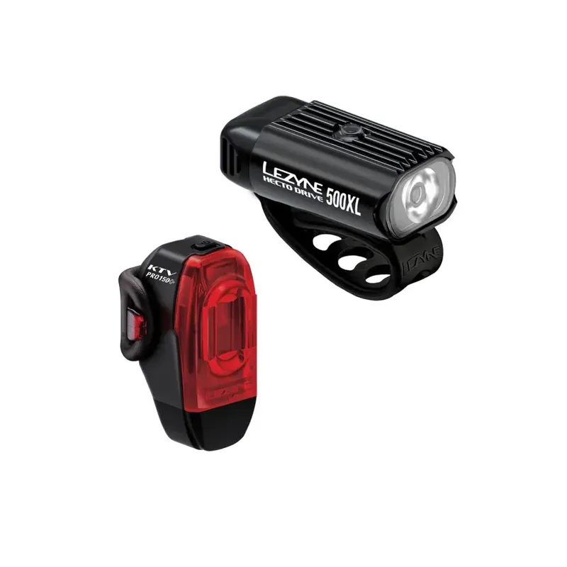 Lezyne HECTO DRIVE 500XL / KTV DRIVE PRO+ PAIR černá/červená Výhodná Nabídka