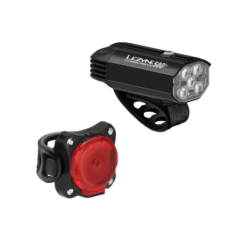 Bezpečná Platba Lezyne FUSION DRIVE 500+ / ZECTO DRIVE 200+ PAIR černá/červená