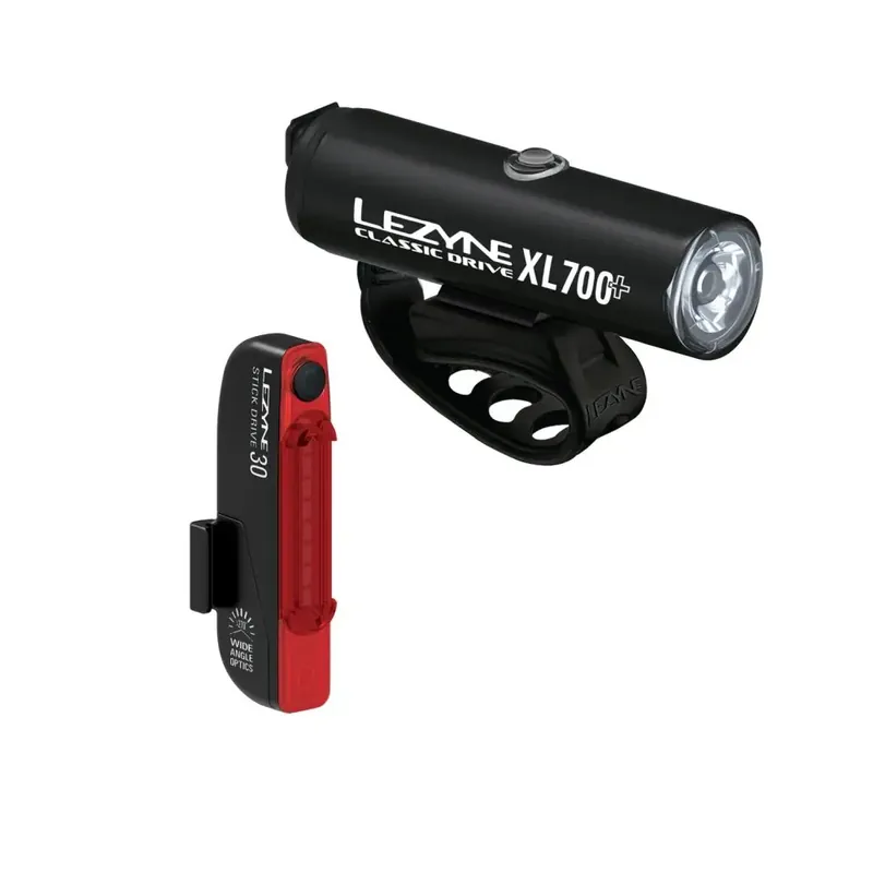 Lezyne CLASSIC DRIVE XL 700+ / STICK DRIVE PAIR černá/červená Vrácení Zdarma