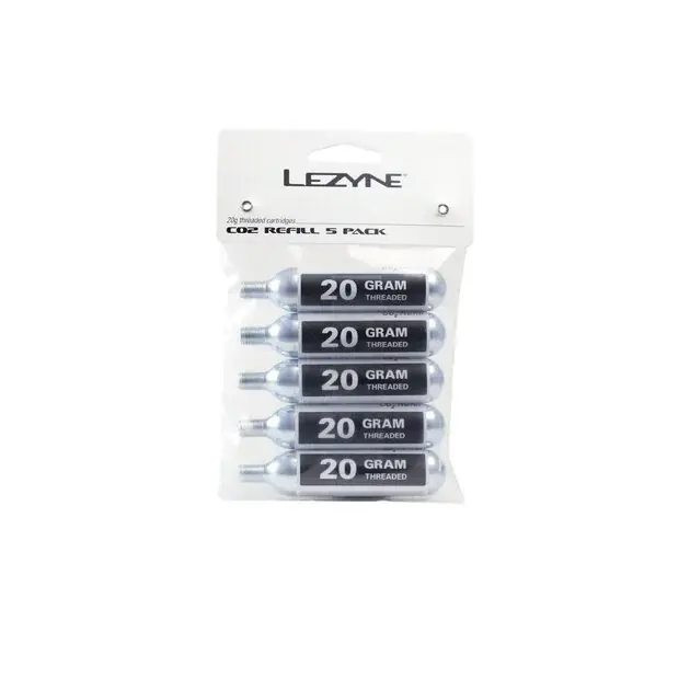 Lezyne 20G - 5 PACK stříbrná Ověřený