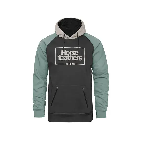 Horsefeathers SHERMAN II sweatshirt L šedá/zelená Ihned K Objednání