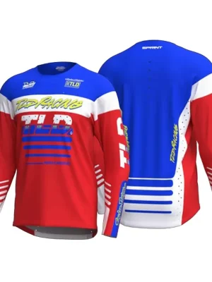 Značkový TLD Dres Sprint XXL červená/modrá