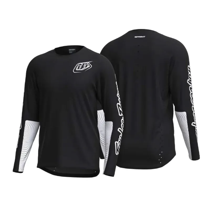Levný TLD Dres Sprint XXL černá/bílá
