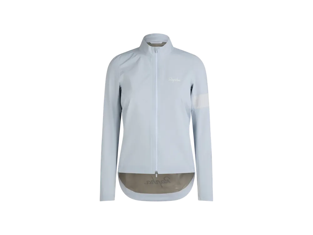 Výhodná Nabídka Dámská nepromokavá cyklistická bunda Rapha Core II XS světle modrá