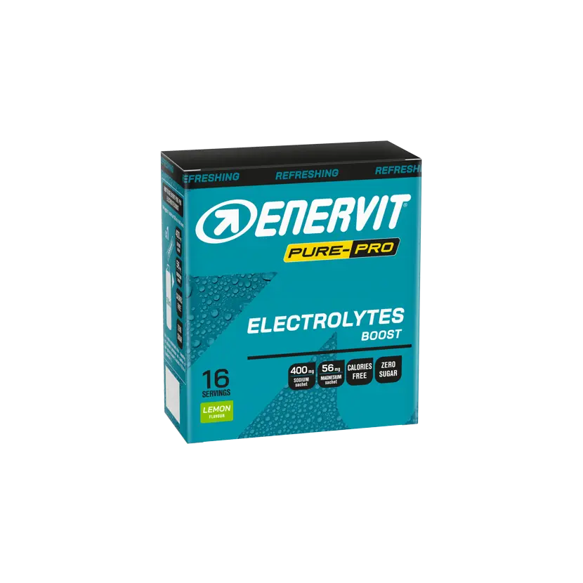 Enervit PURE-PRO Electrolytes Boost – citron (16x 4 g) Časově Omezené