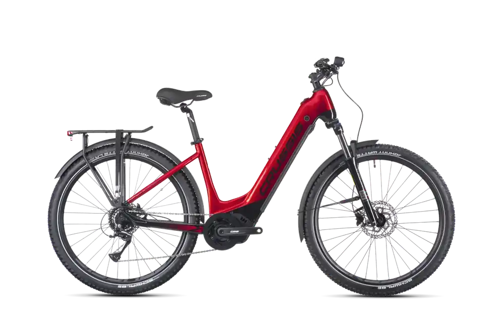 Crussis e-Country 7.10-(720 Wh) 19" tmavě červená/černá Nejlepší Cena