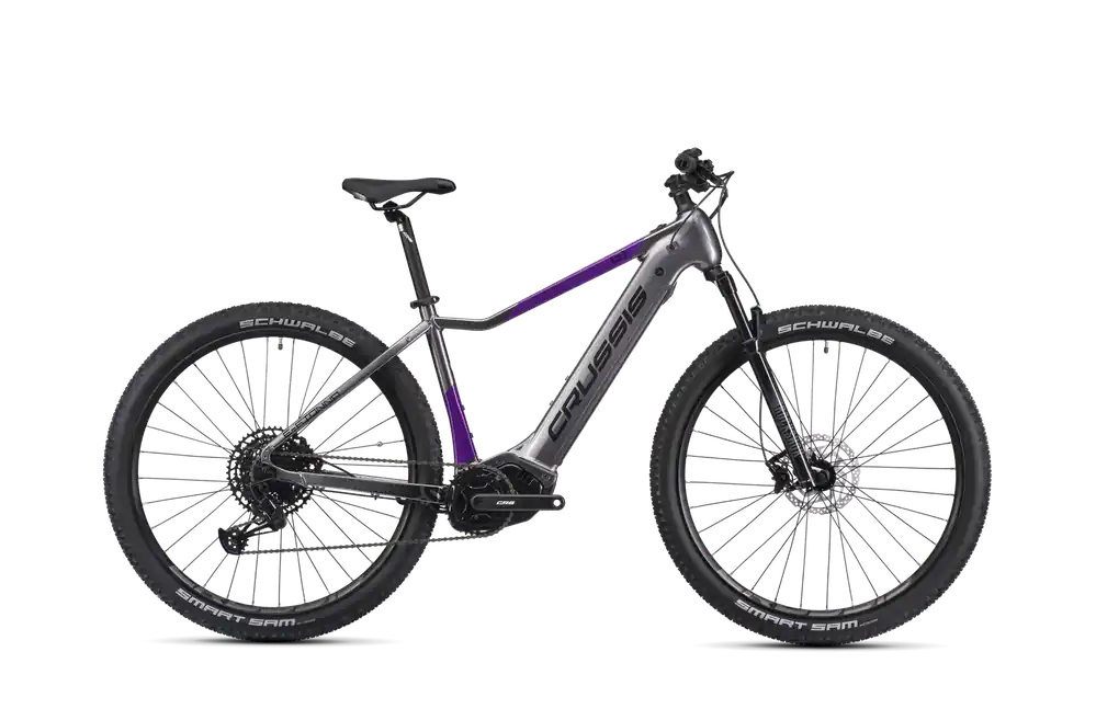 Crussis e-Fionna 9.10-(720 Wh) 18" šedá/fialová Vysoce Kvalitní