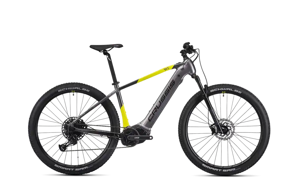 Crussis e-Largo 9.10-(900 Wh) 18" šedá/žlutá Bezpečná Platba