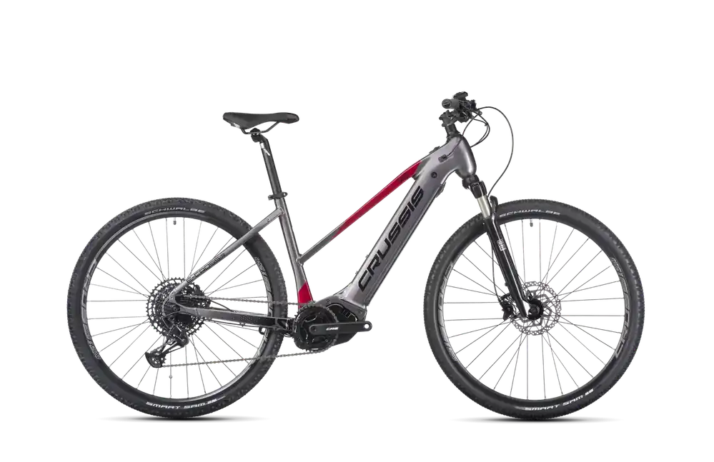 Horká Nabídka Crussis e-Cross low 9.10-(720 Wh) 16" šedá/červená