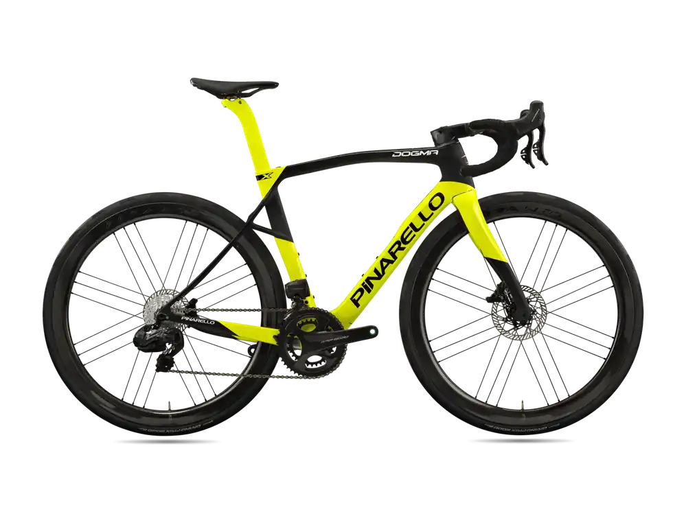 Sezónní Sleva Pinarello DOGMA X SRAM Red AXS 2x12 DB (MY25) 620 žlutá/černá