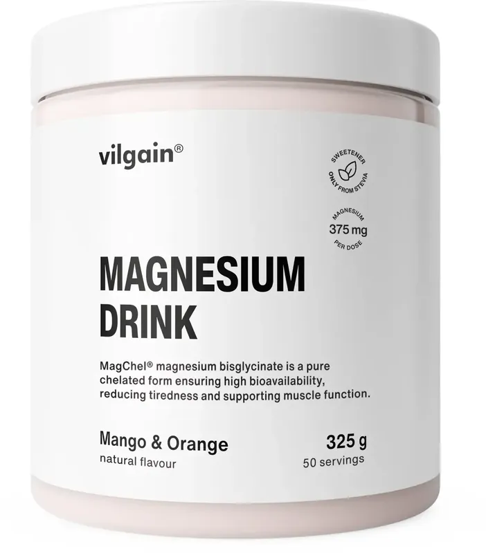 Vilgain Magnesium Drink - Mango a pomeranč 325 Objednat Nyní