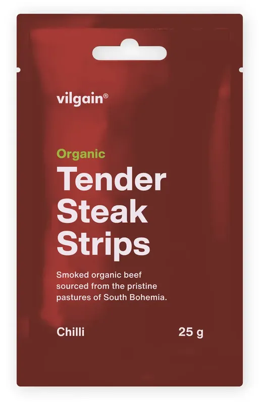 Ihned K Objednání Vilgain Sušené steakové proužky BIO - chilli 25