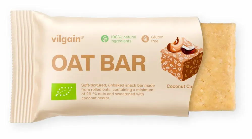 Ověřený Vilgain Oat Bar BIO - kešu a kokos 50