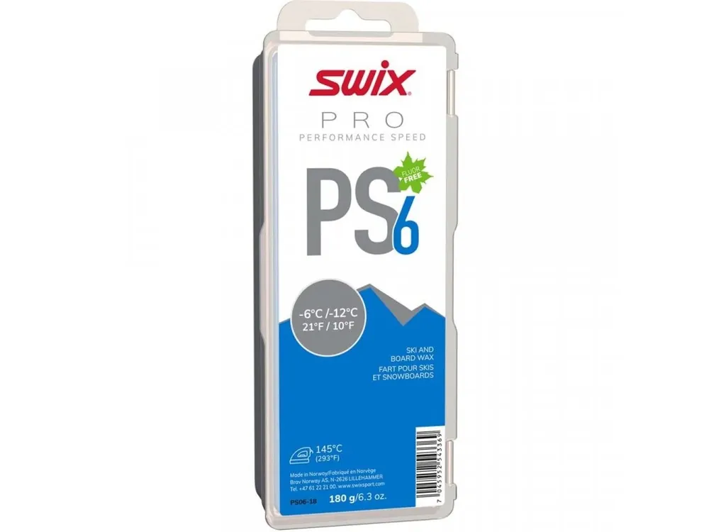 Sezónní Sleva Vosk Swix Performance Speed PS06-18 (-6°C/-12°C), 180g