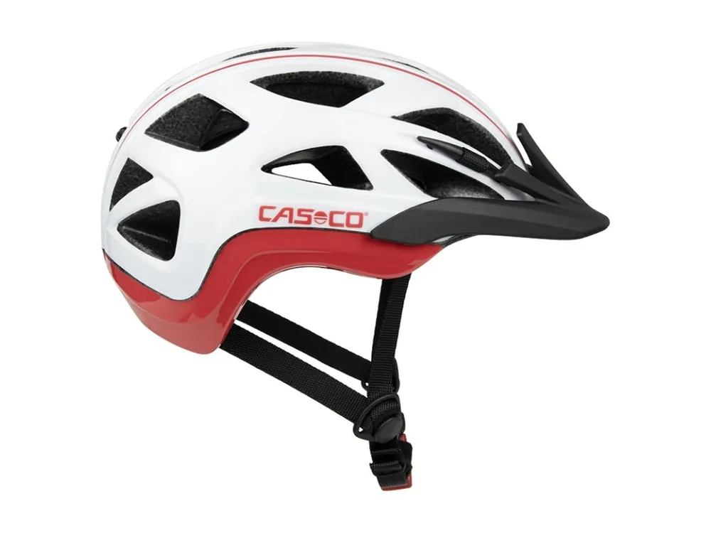 Cyklistická přilba Casco ACTIV 2 NextGen Urban Rebel White-Red Dokud Zásoby Vydrží