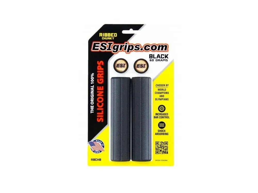 Gripy ESI Ribbed Chunky Black Pouze Dnes