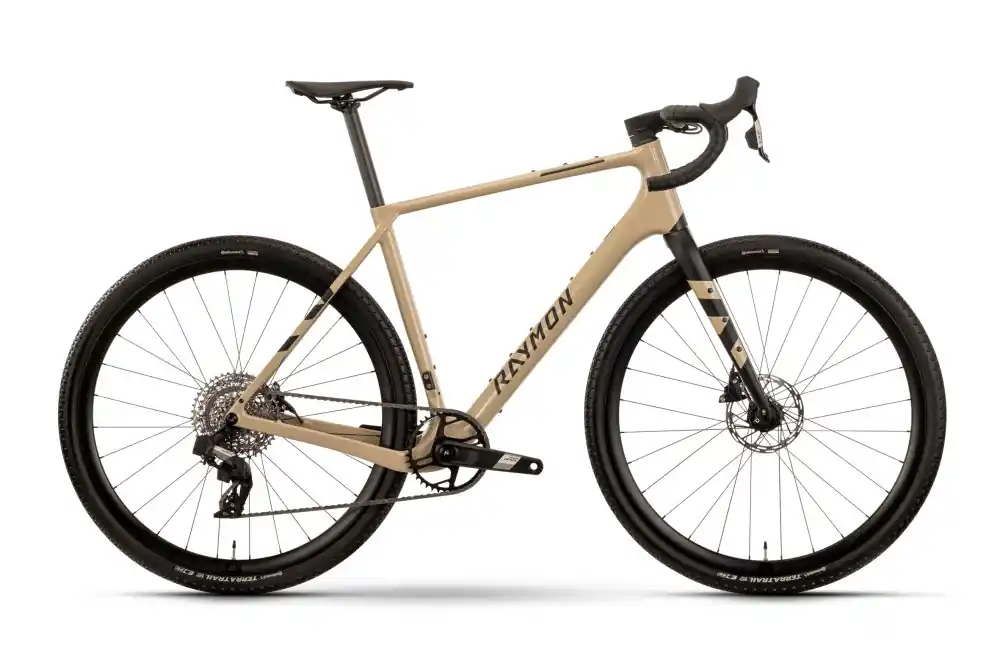 Gravel kolo Raymon Soreno Pro karbon písková/černá - Velikost S Aktuální