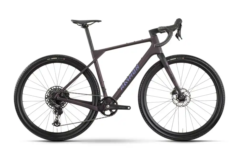 Gravel kolo Raymon Soreno Pure karbon tmavě fialová - Velikost M Nová Kolekce