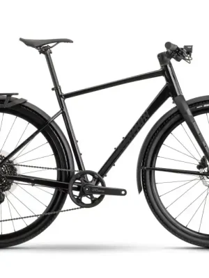 Autentický Gravel městské kolo Raymon Territ Comp Commute černý - Velikost L
