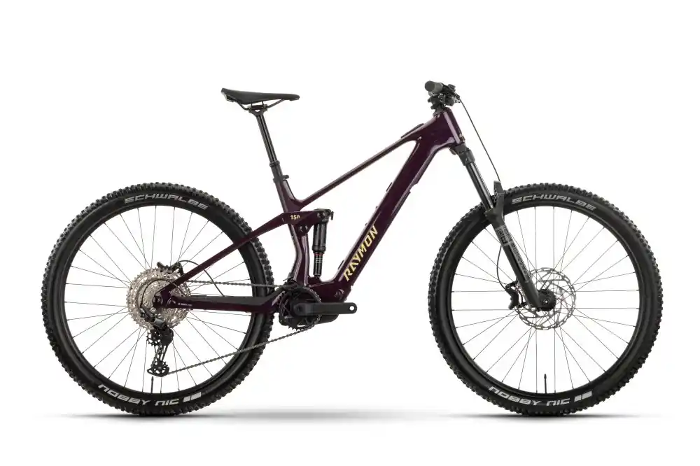 Bezpečná Platba Celoodpružené horské elektrokolo Raymon Airok Comp Purple - Velikost L