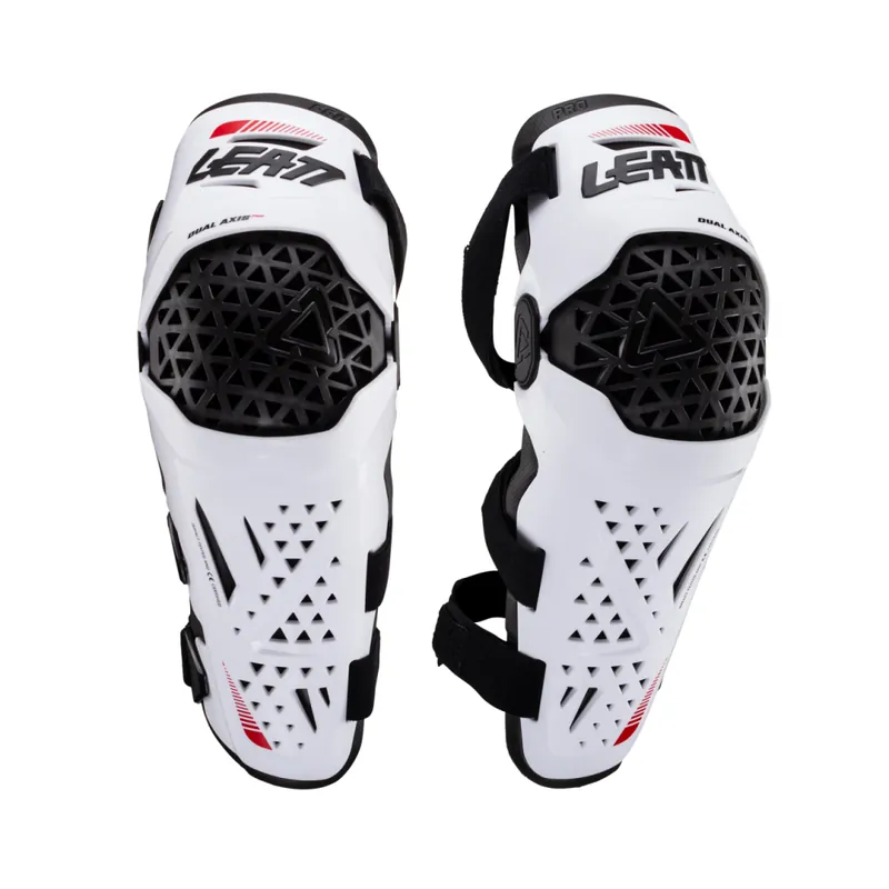Leatt chrániče kolien Guard Dual Axis Pro, White - Varianta XXL Časově Omezené
