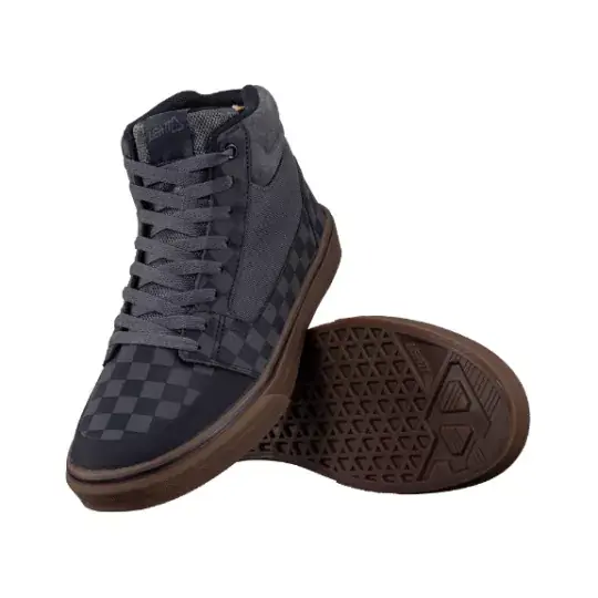 LEATT cyklistická obuv Flat 1.0 Hi , Graphite - Varianta US8.5 / UK8 / EU42 / 26.5cm Víkendová Akce